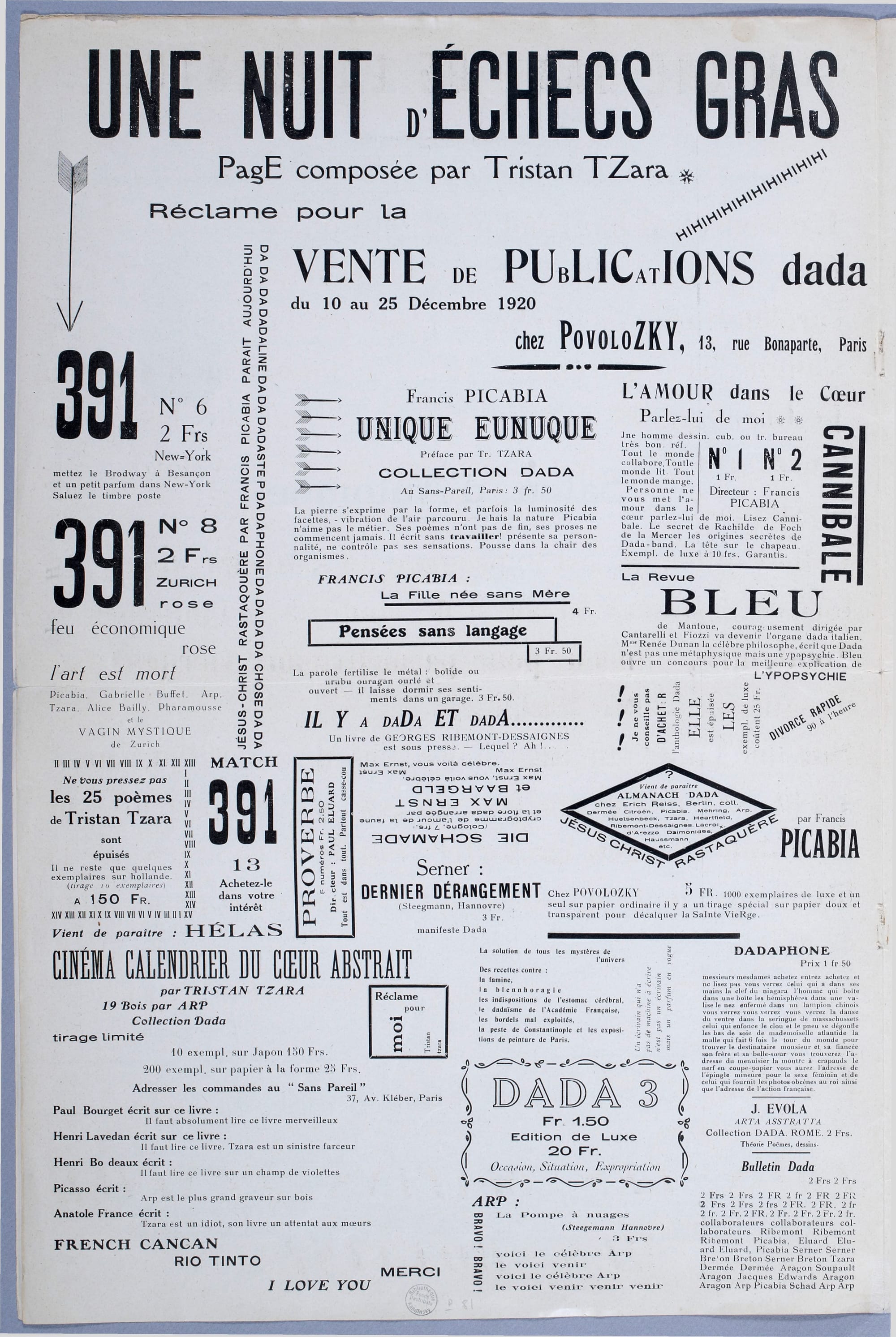 Inside 391: The Dada Magazine of Francis Picabia